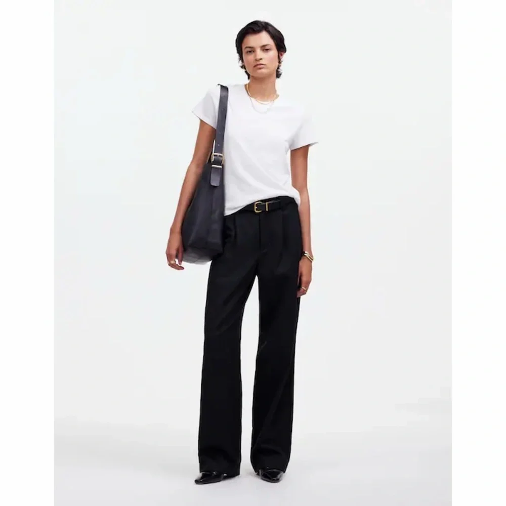 Madewell‎ The Slouchy Straight Linen Blend Pants